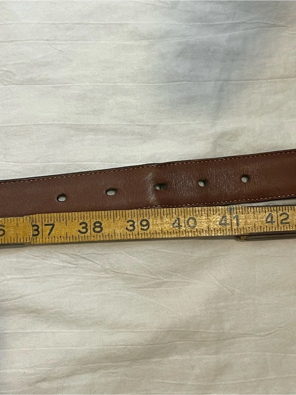 Vintage Coach Burgundy Leather Belt Brass Buckle USA Made Size 34 Unisex
